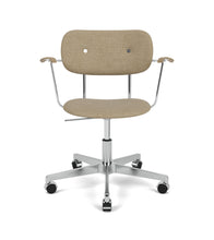 Load image into Gallery viewer, Co Task Chair, Fully Upholstered w. Armrest & Aluminium base