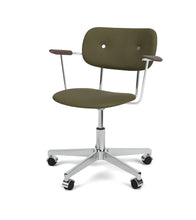 Load image into Gallery viewer, Co Task Chair, Fully Upholstered w. Armrest & Aluminium base