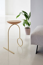 Load image into Gallery viewer, Giro Sculpture Coffee Table - Brass & Matt oak