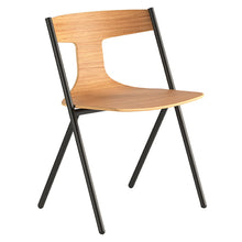 Load image into Gallery viewer, Quadra chair - Black - Matt oak