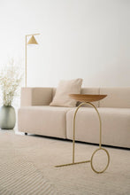Load image into Gallery viewer, Giro Sculpture Coffee Table - Brass & Matt oak