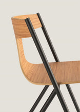 Load image into Gallery viewer, Quadra chair - Black - Matt oak