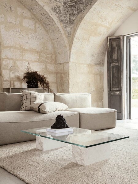 Mineral coffee table - Bianco Curia marble