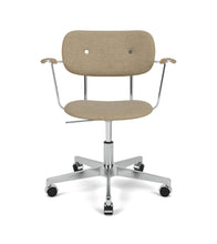 Load image into Gallery viewer, Co Task Chair, Fully Upholstered w. Armrest &amp; Aluminium base
