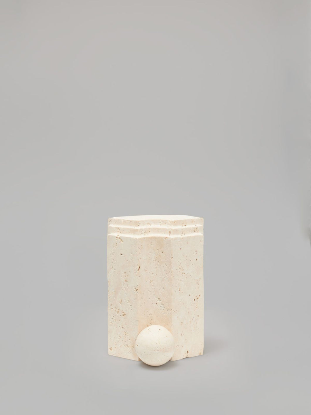 Ephyra - Travertine bookend by Signe Hytte