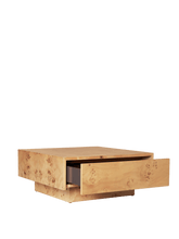 Load image into Gallery viewer, Burl Storage Coffee Table
