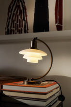 Load image into Gallery viewer, PH 2/2 Luna Aged Brass Opal Table Lamp
