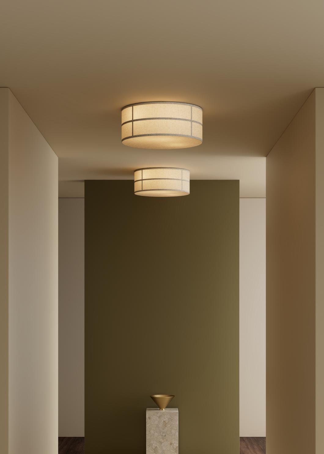 Hashira Ceiling Lamp, Raw