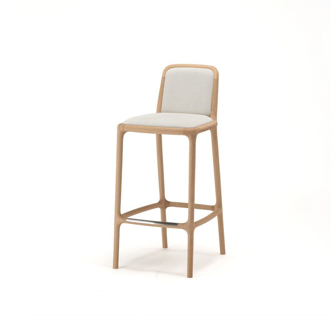 NF-BS02 High Back Bar Stool by Norman Foster