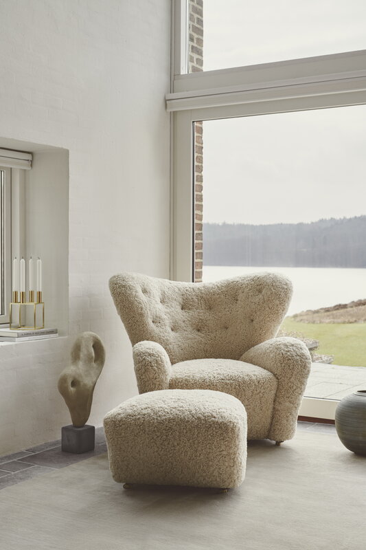 The Tired Man - Armchair and Ottoman